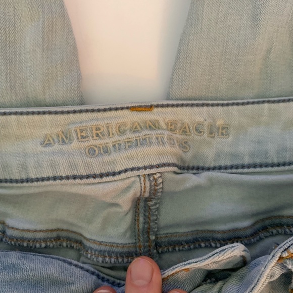 Washed out, distressed American Eagle Jeggings - Picture 6 of 8